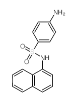 Benzenesulfonamide,4-amino-N-1-naphthalenyl- Structure