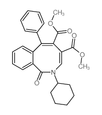 Dimethyl 2-cyclohexyl-1,2-dihydro-1-oxo-6-phenyl-2-benzazocine-4, 5-dicarboxylate structure