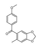 4-Methoxyphenyl(6-methyl-1,3-benzodioxol-5-yl) ketone结构式