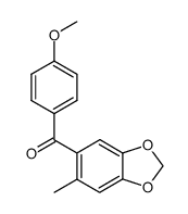 4-Methoxyphenyl(6-methyl-1,3-benzodioxol-5-yl) ketone structure