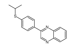 2-(4-propan-2-ylsulfanylphenyl)quinoxaline Structure