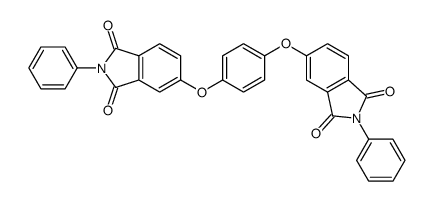 5-[4-(1,3-dioxo-2-phenylisoindol-5-yl)oxyphenoxy]-2-phenylisoindole-1,3-dione结构式