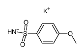 potassium ((4-methoxyphenyl)sulfonyl)amide结构式