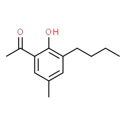 1-(3-Butyl-2-hydroxy-5-methylphenyl)ethanone结构式