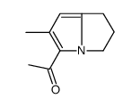 Ethanone, 1-(2,3-dihydro-6-methyl-1H-pyrrolizin-5-yl)- (9CI) Structure