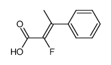2-fluoro-3-phenyl-2-butenoic acid Structure