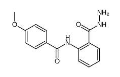 2-(4-methoxybenzoylamino)benzoylhydrazine结构式