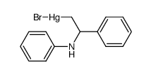 (2-phenyl-2-(phenylamino)ethyl)mercury(II) bromide结构式