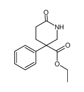 6-氧代-3-苯基哌啶-3-羧酸乙酯结构式