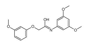 N-(3,5-dimethoxyphenyl)-2-(3-methoxyphenoxy)acetamide结构式