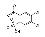 4,5-dichloro-2-nitro-benzenesulfonic acid Structure