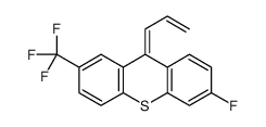 6-fluoro-9-prop-2-enylidene-2-(trifluoromethyl)thioxanthene结构式
