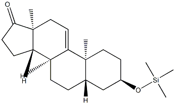 3α-(Trimethylsiloxy)-5α-androst-9(11)-en-17-one structure