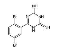 6-(2,5-dibromophenyl)-1,3,5-triazine-2,4-diamine Structure