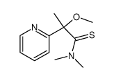 2-Methoxy-N,N-dimethyl-2-(2-pyridyl)thiopropanamid Structure