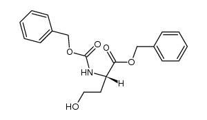 (2S)-2-(benzyloxycarbonylamino)-4-hydroxybutyric acid benzyl ester Structure
