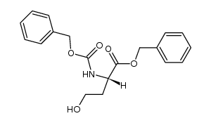 (2S)-2-(benzyloxycarbonylamino)-4-hydroxybutyric acid benzyl ester结构式