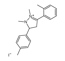 1,2-Dimethyl-5-o-tolyl-3-p-tolyl-3,4-dihydro-2H-pyrazol-1-ium; iodide结构式