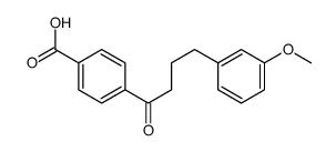 4-[4-(3-methoxyphenyl)butanoyl]benzoic acid Structure