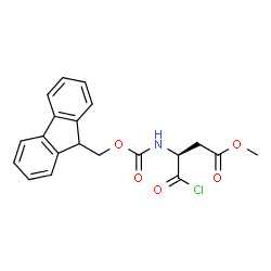 Butanoic acid, 4-chloro-3-[[(9H-fluoren-9-ylmethoxy)carbonyl]amino]-4-oxo-, Methyl ester, (3S)-结构式