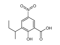 3-butan-2-yl-2-hydroxy-5-nitrobenzoic acid结构式