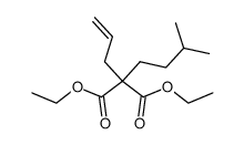 diethyl (3-methylbutyl)allylmalonate结构式