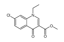 methyl 7-chloro-1-ethyl-4-oxo-1,4-dihydroquinoline-3-carboxylate Structure