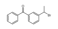 1-(3-benzoylphenyl)-1-bromoethane结构式