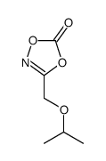 3-(propan-2-yloxymethyl)-1,4,2-dioxazol-5-one结构式