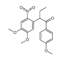 2-(4,5-dimethoxy-2-nitrophenyl)-1-(4-methoxyphenyl)butan-1-one Structure