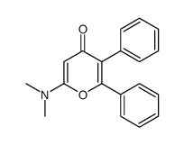 6-(dimethylamino)-2,3-diphenylpyran-4-one Structure