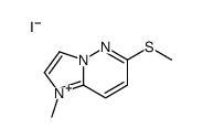 1-methyl-6-methylsulfanylimidazo[1,2-b]pyridazin-4-ium,iodide Structure