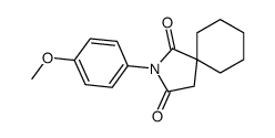 2-(4-methoxyphenyl)-2-azaspiro[4.5]decane-1,3-dione Structure