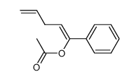 1-Phenyl-1,4-pentadienyl-acetat Structure