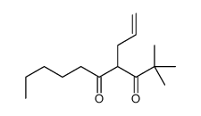 2,2-dimethyl-4-prop-2-enyldecane-3,5-dione Structure