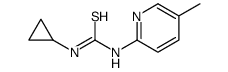 1-cyclopropyl-3-(5-methylpyridin-2-yl)thiourea Structure