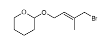 (E)-2-((4-bromo-3-methylbut-2-en-1-yl)oxy)tetrahydro-2H-pyran Structure