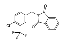 2-[[4-chloro-3-(trifluoromethyl)phenyl]methyl]isoindole-1,3-dione结构式