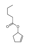 cyclopent-2-en-1-yl pentanoate结构式