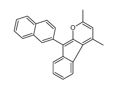 2,4-dimethyl-9-naphthalen-2-ylindeno[2,1-b]pyran结构式