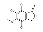 4,6,7-trichloro-5-methylsulfanyl-3H-2-benzofuran-1-one Structure
