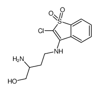 2-amino-4-[(2-chloro-1,1-dioxo-1-benzothiophen-3-yl)amino]butan-1-ol Structure