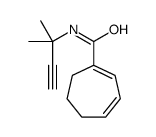 N-(2-methylbut-3-yn-2-yl)cyclohepta-1,3-diene-1-carboxamide Structure