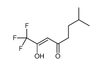 1,1,1-trifluoro-2-hydroxy-7-methyloct-2-en-4-one结构式