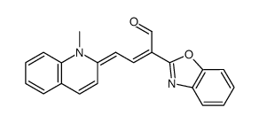 2-benzooxazol-2-yl-4-(1-methyl-1H-quinolin-2-ylidene)-but-2-enal结构式