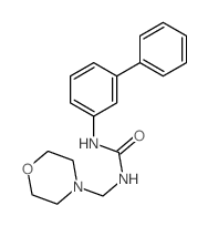 1-(morpholin-4-ylmethyl)-3-(3-phenylphenyl)urea structure