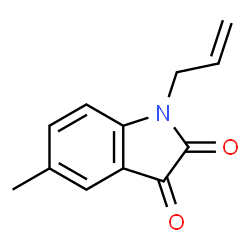1-allyl-5-methyl-1H-indole-2,3-dione结构式