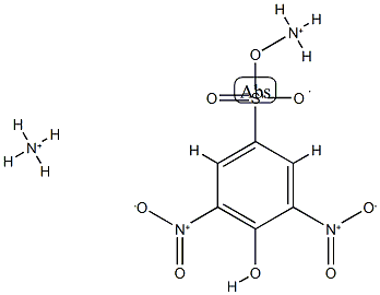 4-(Ammonium oxy)-3,5-dinitrobenzenesulfonic acid ammonium salt结构式