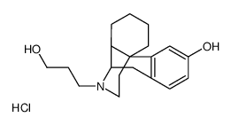 Morphinan-3-ol,17-(3-hydroxypropyl)-,hydrochloride,(-)结构式