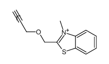 3-methyl-2-(prop-2-ynoxymethyl)-1,3-benzothiazol-3-ium,iodide结构式